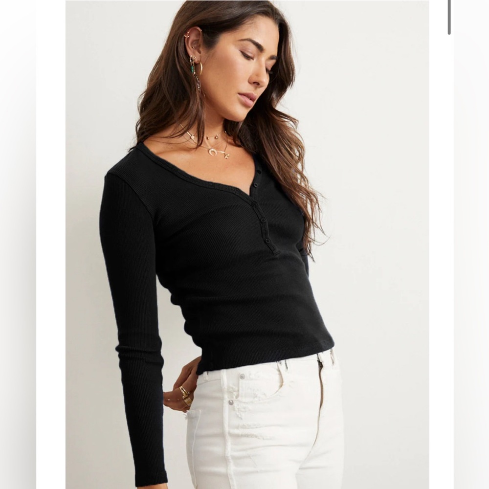 AMO L/S HENLEY
VINTAGE BLACK